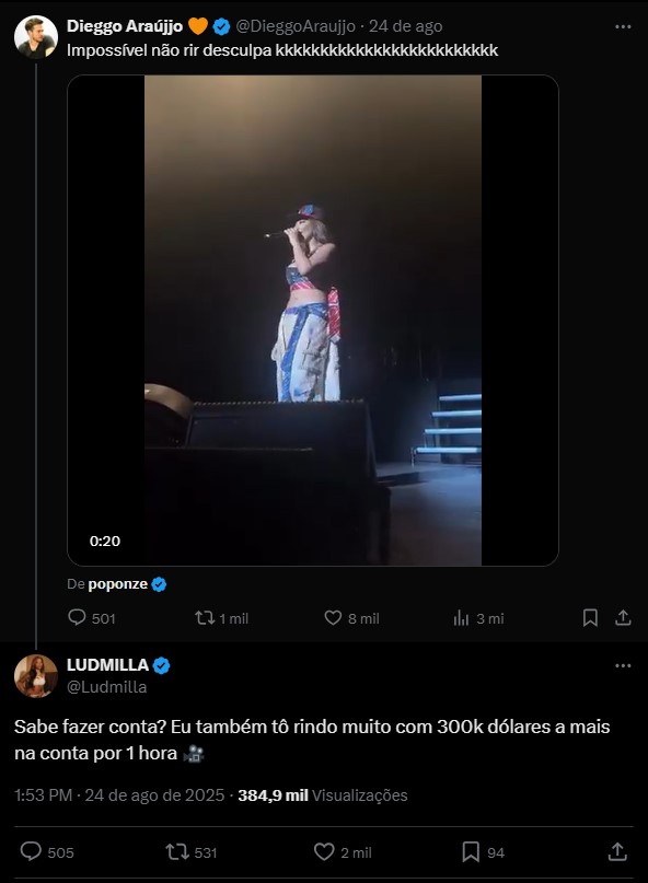 Comentário - Internauta - Ludmilla