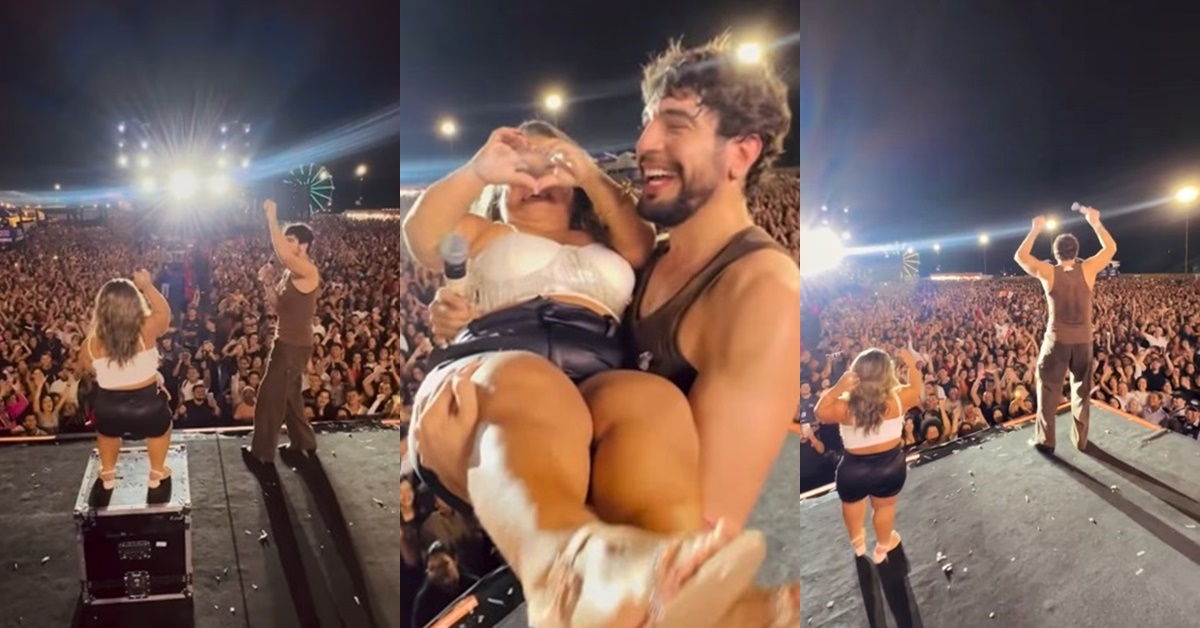 Nattan - mulher com nanismo - show