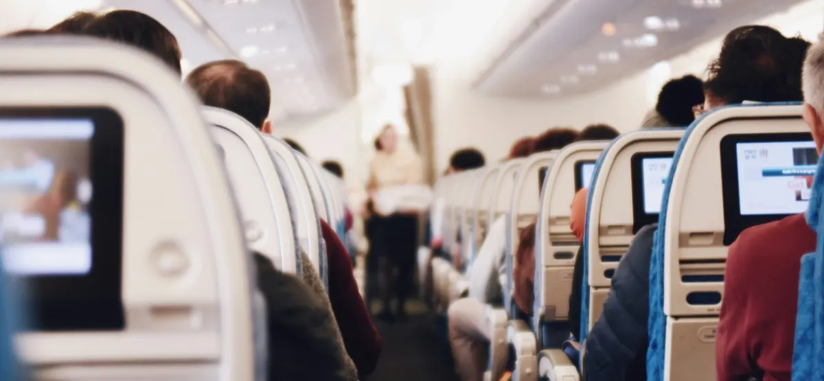 interior do avião