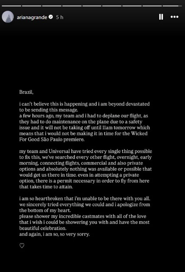Story Ariana Grande