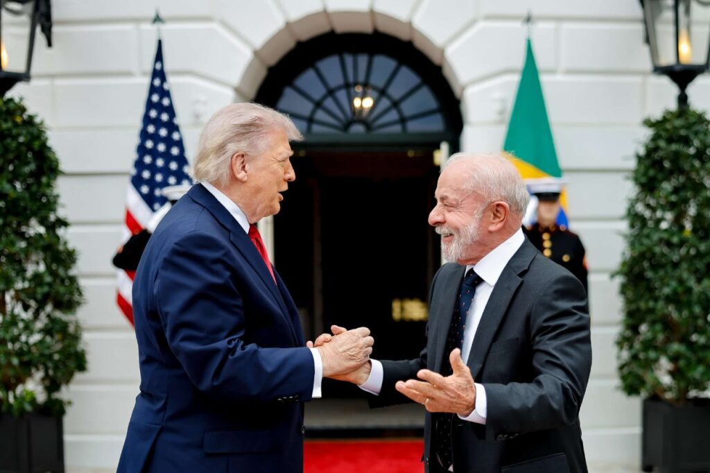 Lula e Trump reunião