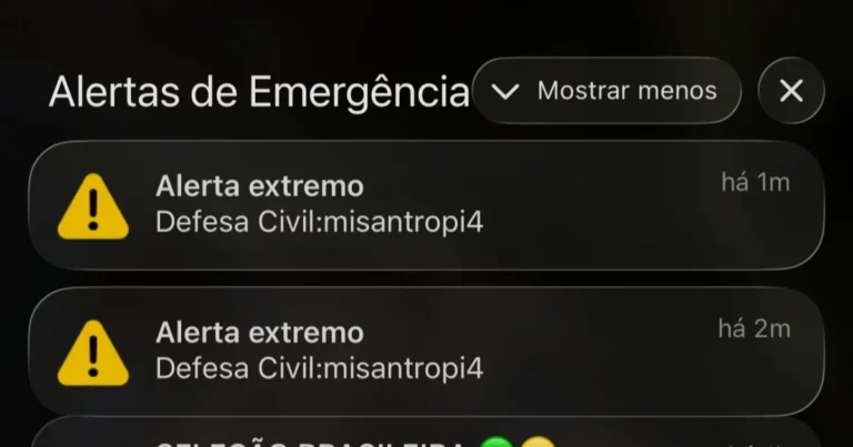 alerta Defesa Civil misantropia