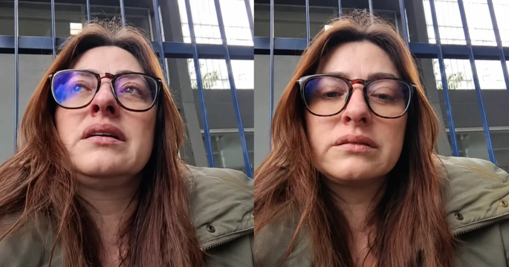 Professora - vidro no copo