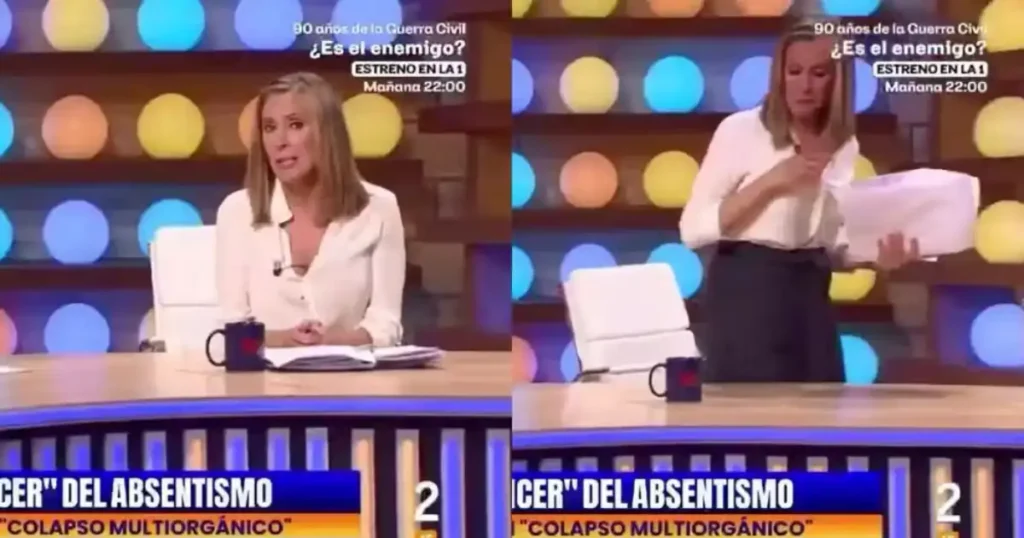 apresentadora abandona programa